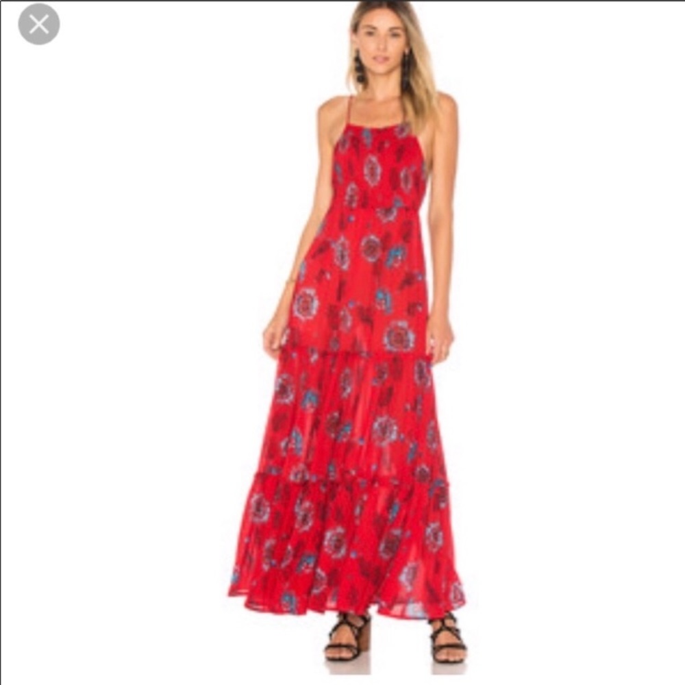 Free People Garden Party smocked maxi boho dress